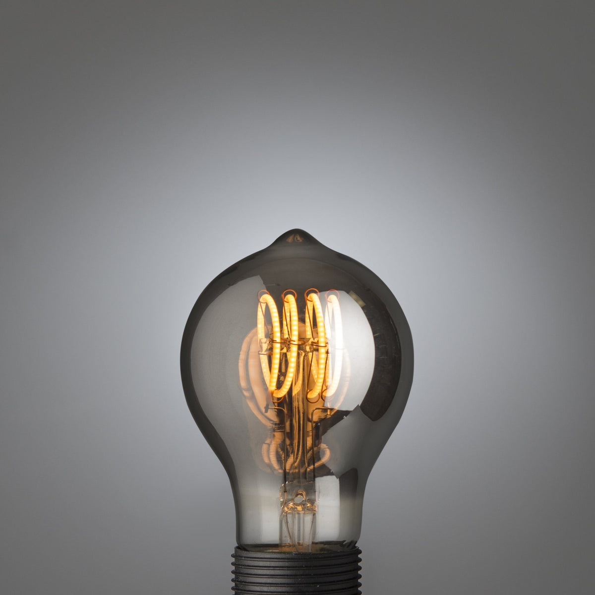 Led filament lightbulb | Quad Loop Bulb Smoked E27
