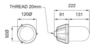 Wandleuchte Aluminium Druckguss